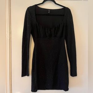 Sparkly long sleeve dress